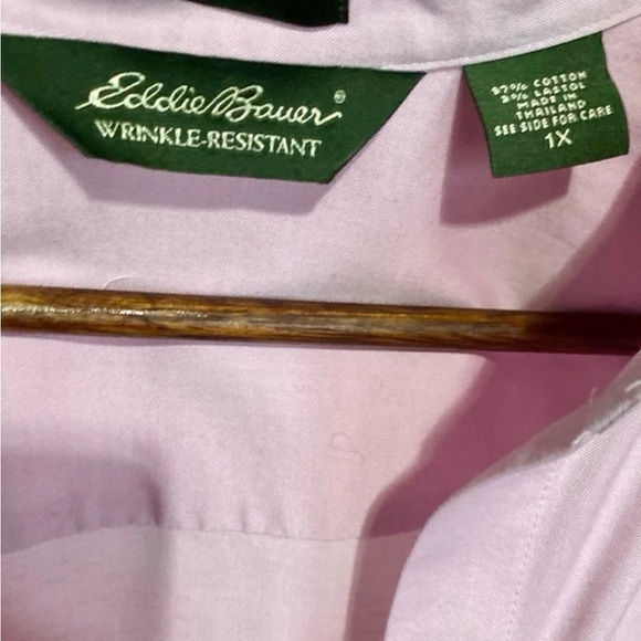 Eddie Bauer Wrinkle-Resistant Pink Button Down Shirt Women’s Size 1X - Picture 4 of 4